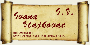 Ivana Vlajkovac vizit kartica